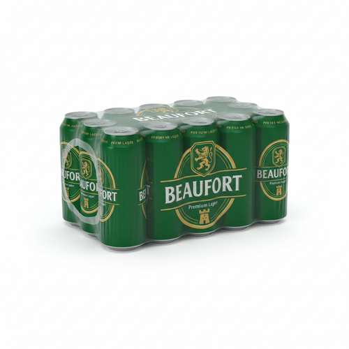 Beaufort Bière Blonde — pack 24 canettes emballage vert