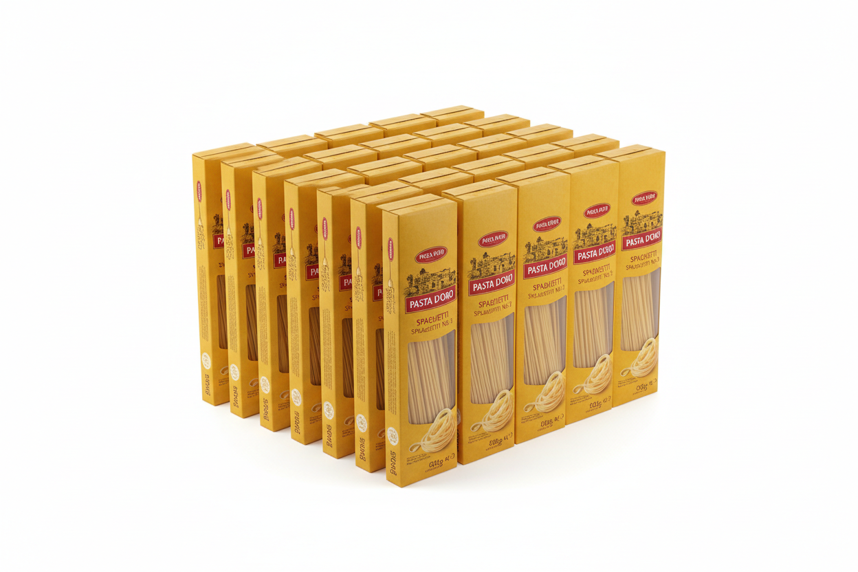 Carton de 20 paquets de pâtes spaghetti 500g