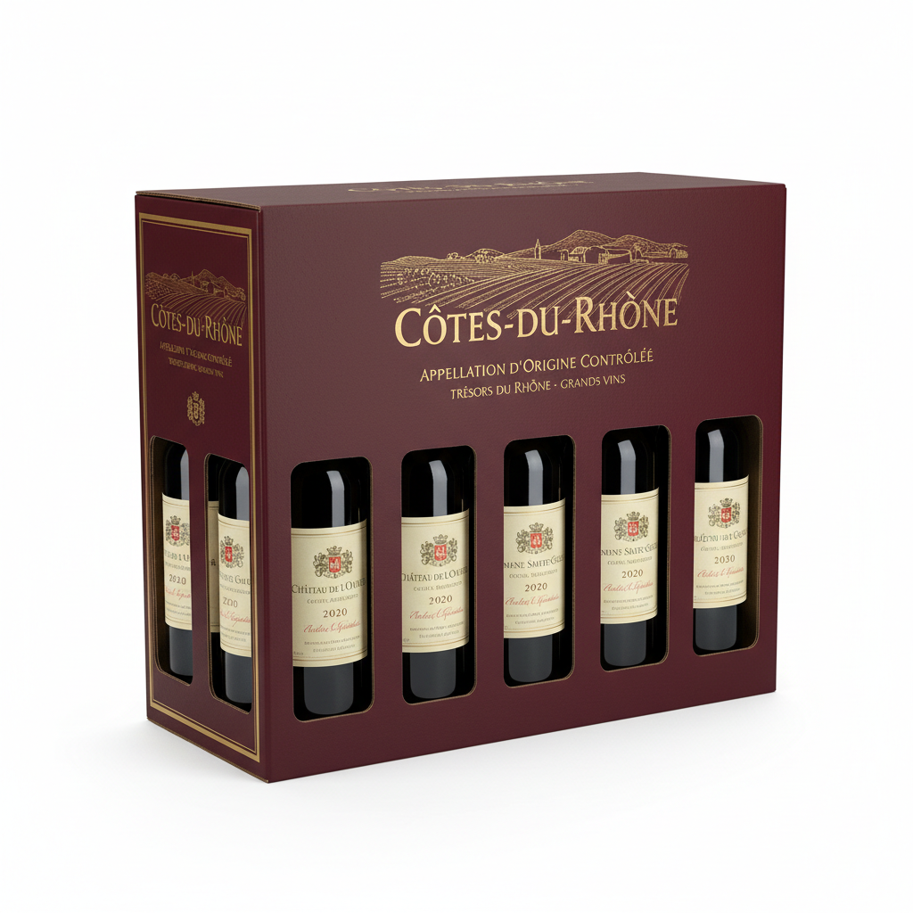 Côtes-du-Rhône — Carton de 12 bouteilles