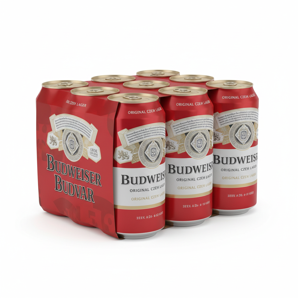 Budweiser Budvar Bière Blonde — pack de 24 canettes