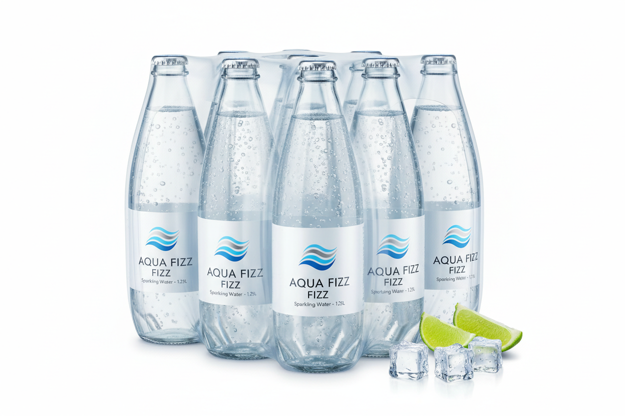 Pack de 6 bouteilles d'eau gazeuse 1,25L