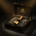 Krug Grande Cuvée — coffret luxe avec flûtes en cristal