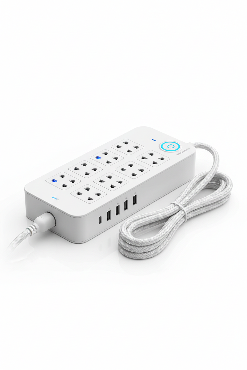 Multiprise 6 Prises + 4 USB Parafoudre