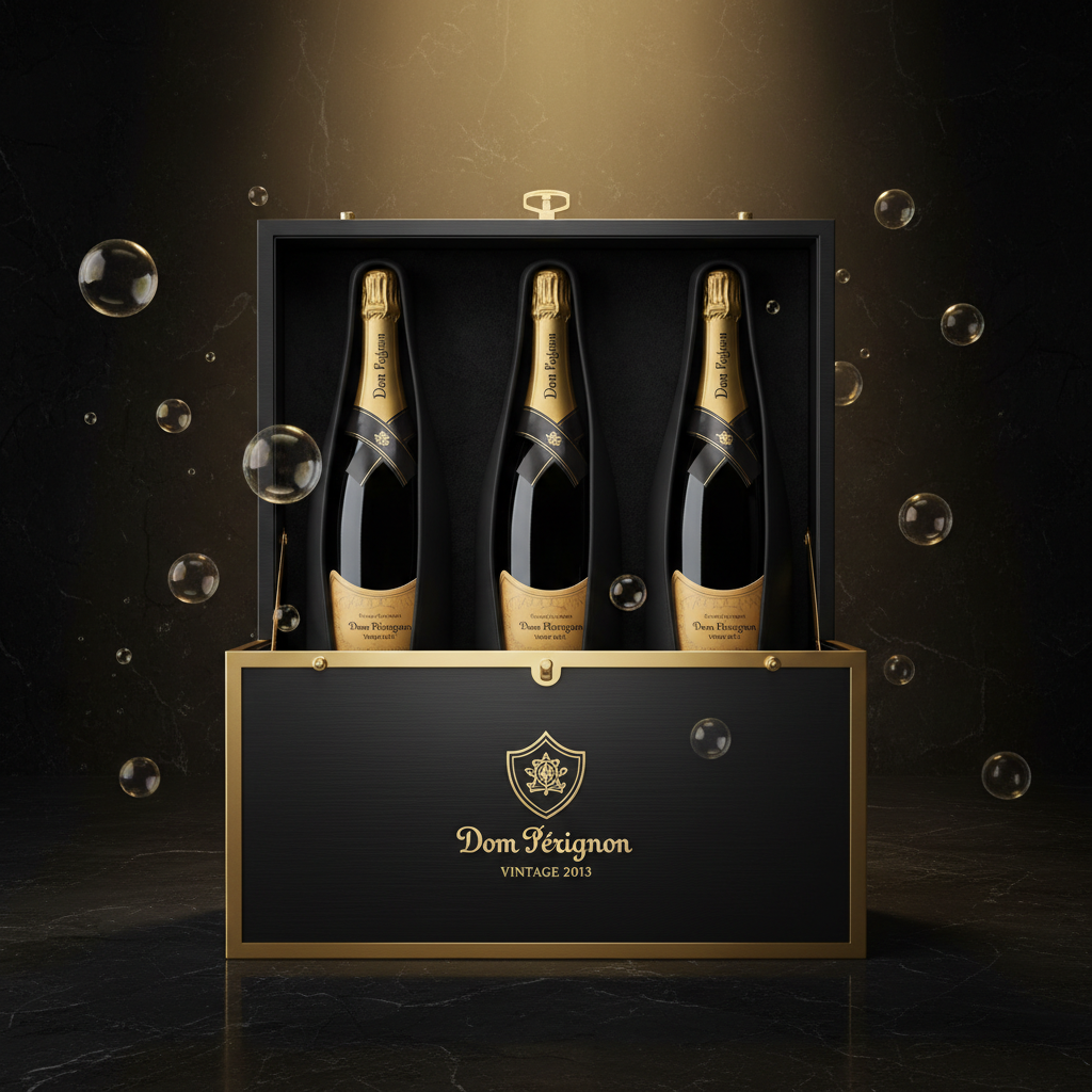 Dom Pérignon — caisse prestige 3 bouteilles