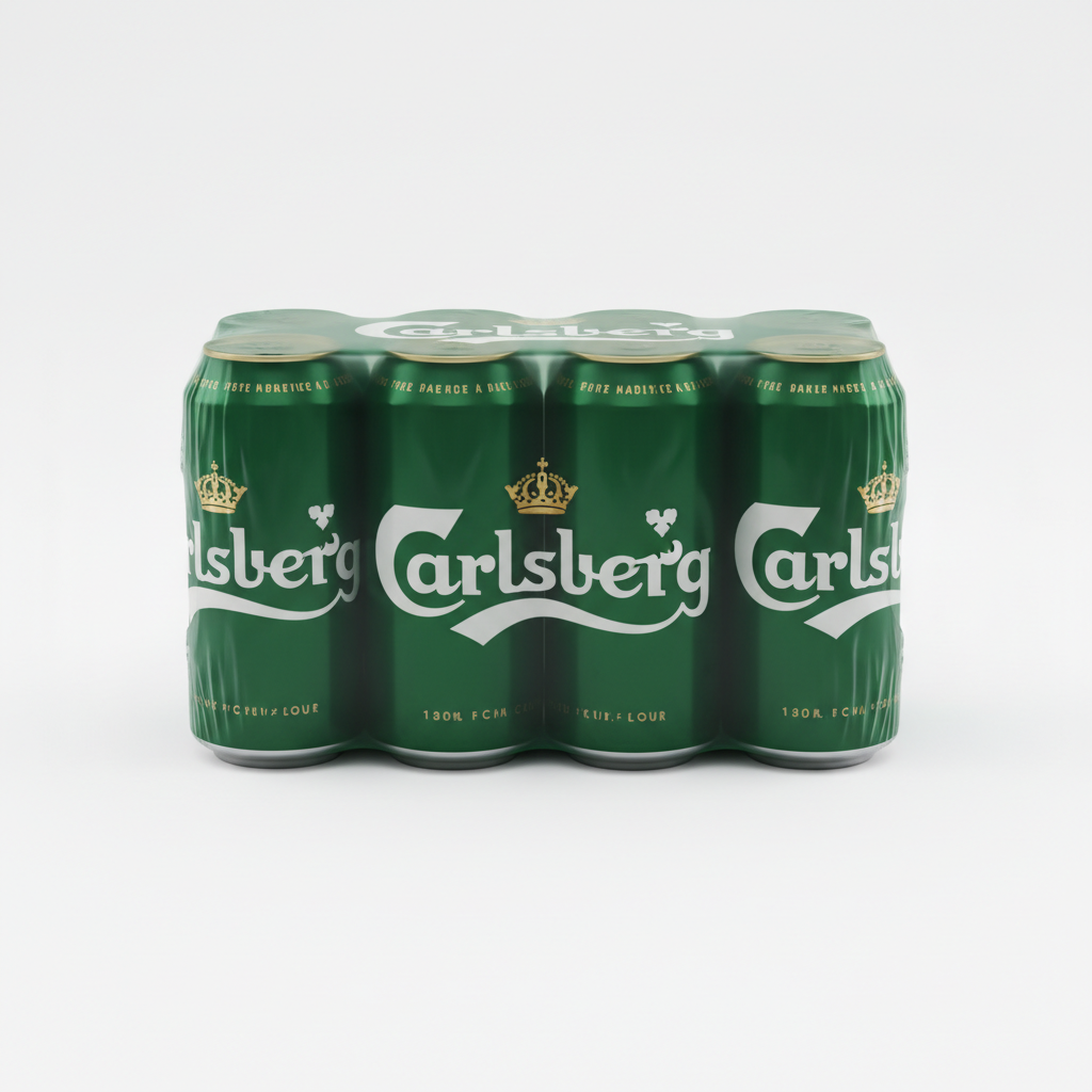 Carlsberg Bière Blonde — pack de 24 canettes emballage original