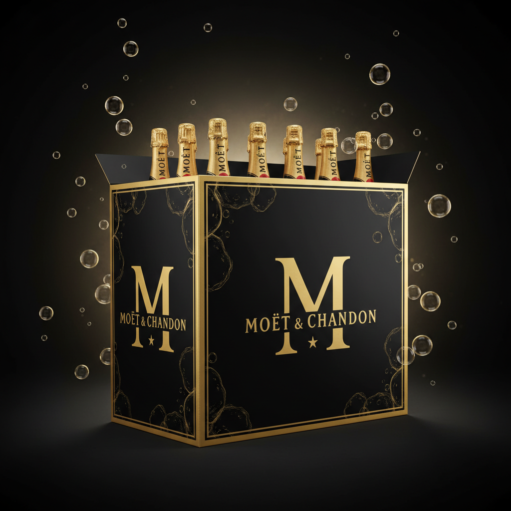 Moët & Chandon — carton professionnel de 12 bouteilles
