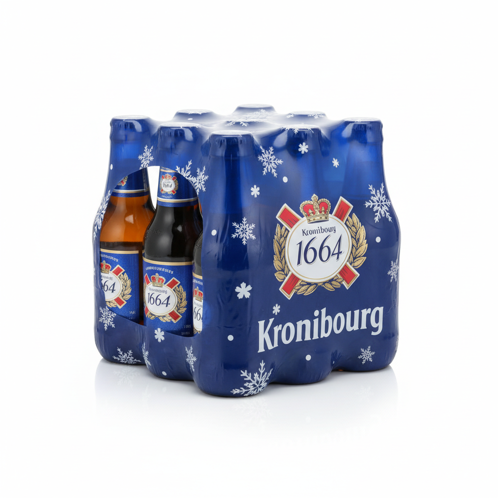 Kronenbourg 1664 Bière Blonde — pack de 12 bouteilles emballage original