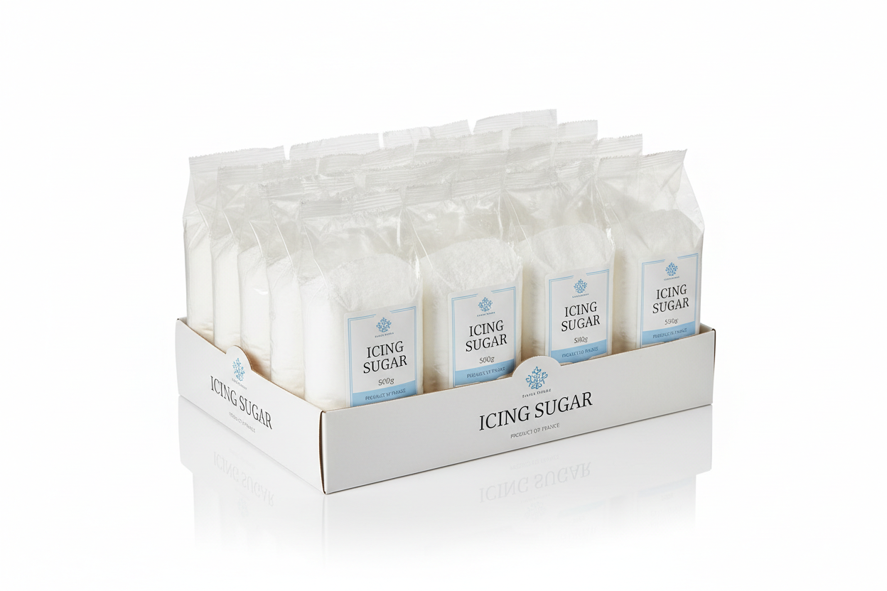 Carton de 10 sachets de sucre glace 500g
