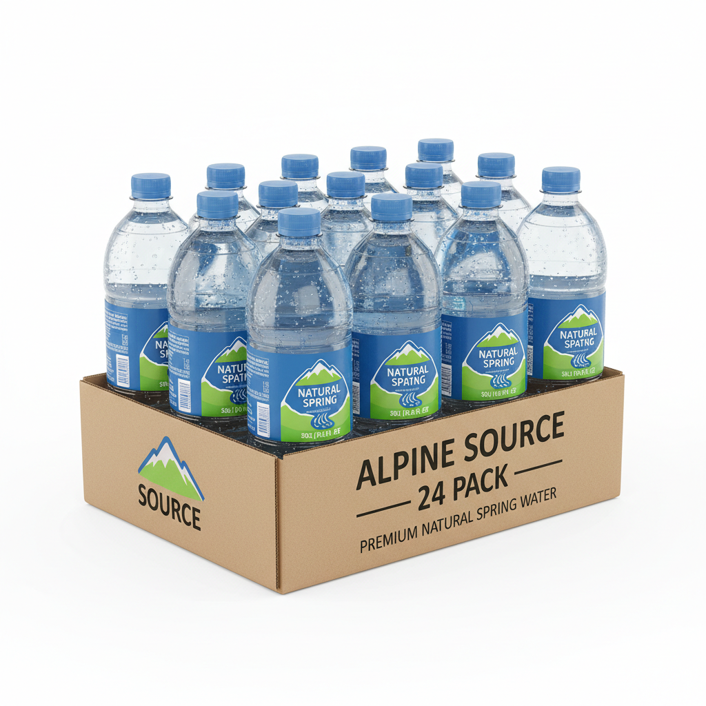 Eau de source Pack 24 bouteilles