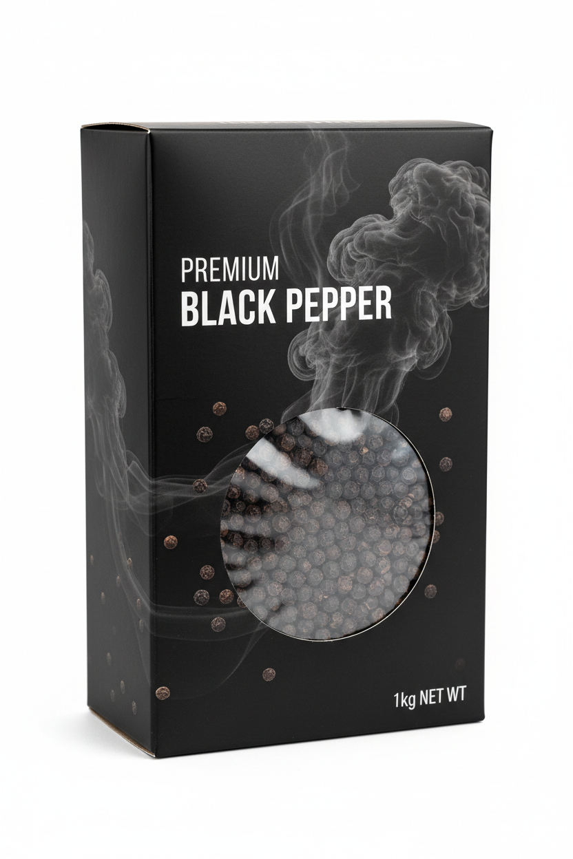Boîte de 1 kg de poivre noir moulu