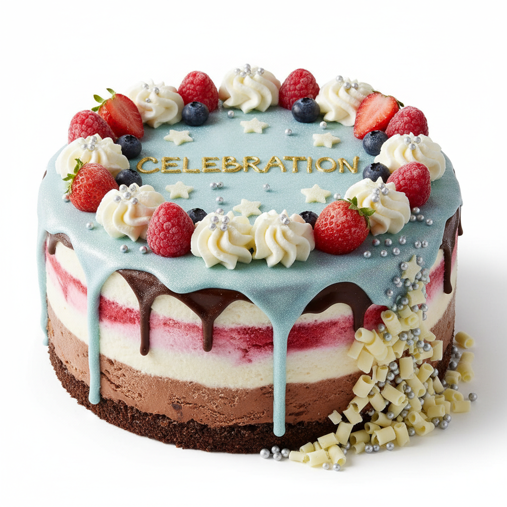 Gâteau Glacé Vanille Chocolat 6 parts