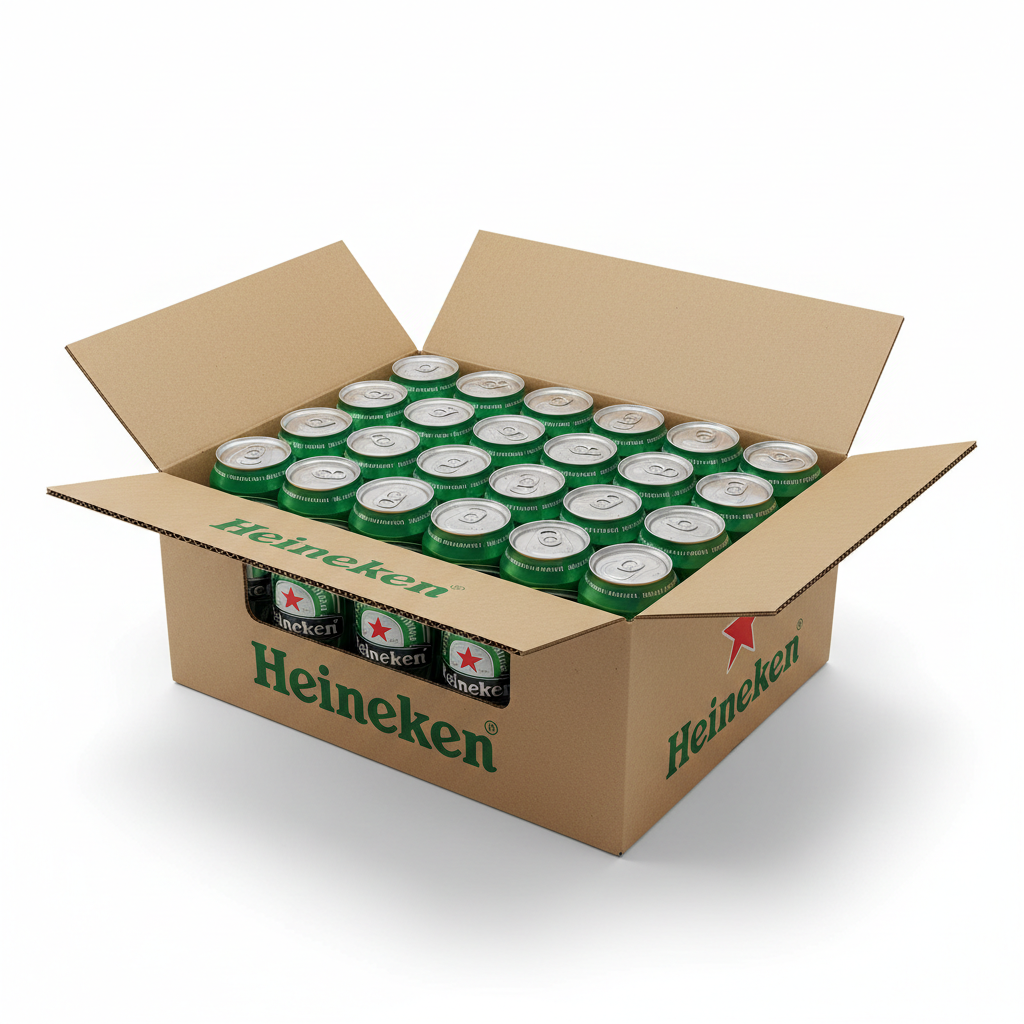 Heineken Bière Blonde — carton de 24 canettes