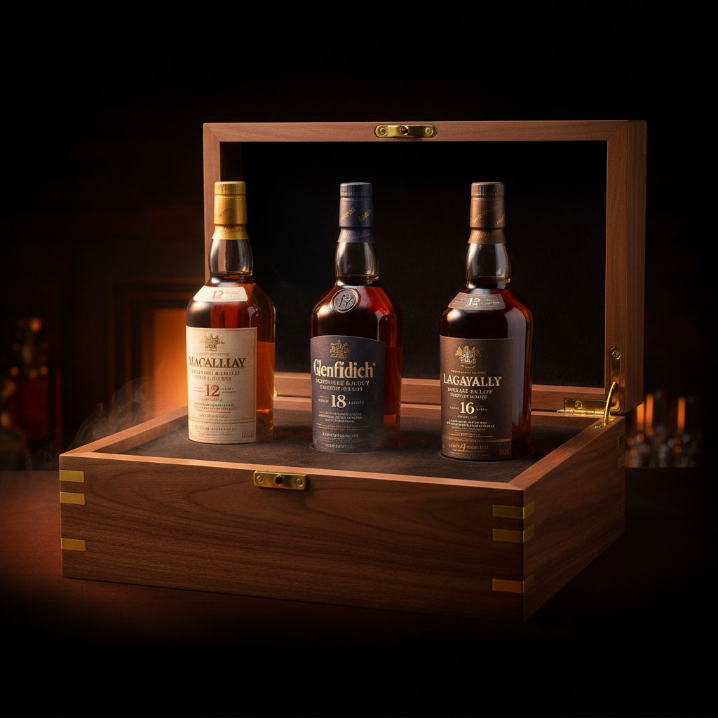 Single malt — caisse premium de 3 bouteilles